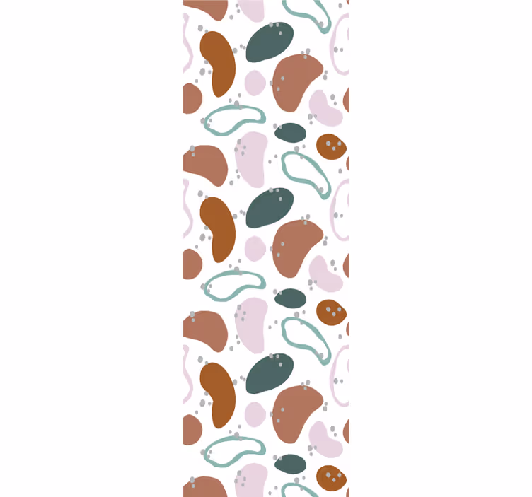papel de parede abstracto Padrão de forma abstrata irregular - TenStickers