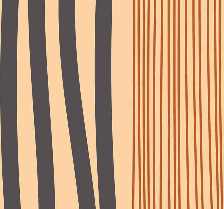 papel de parede para sala design de listras boho - TenStickers