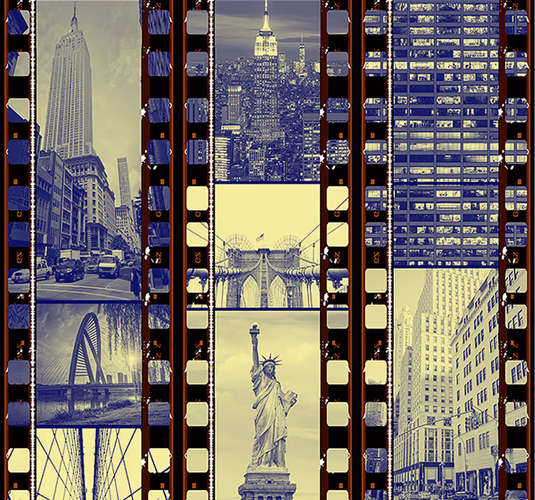 papel de parede Nova York NY - Colagem Urbana - TenStickers