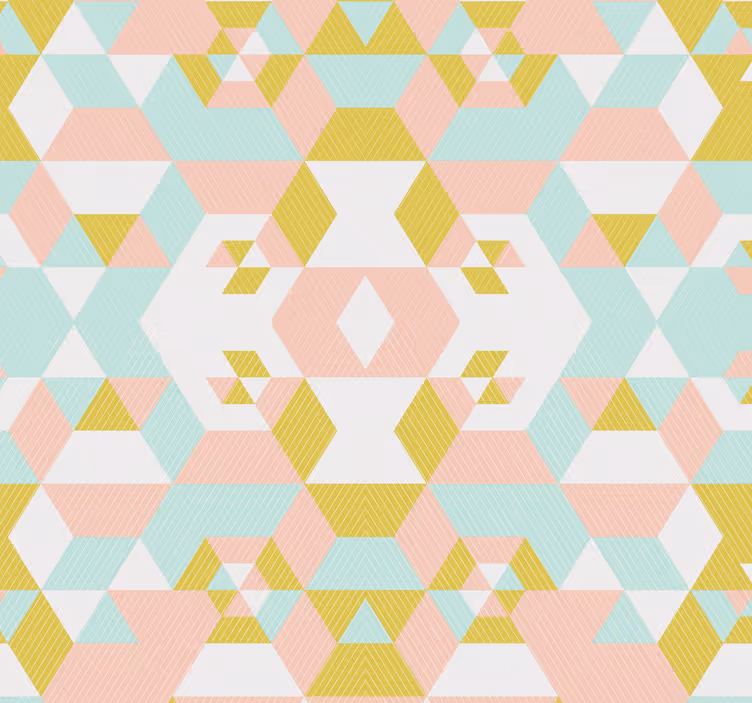 papel de parede moderno Colcha de Retalhos - TenStickers