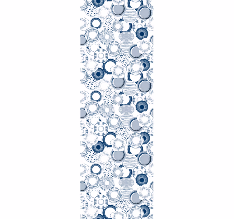 Papel de parede padrão Delftsblauw - TenStickers