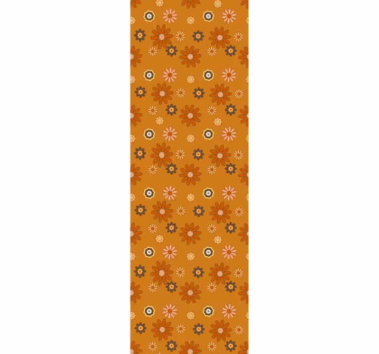Papel de parede vintage 60s Flower Power - TenStickers