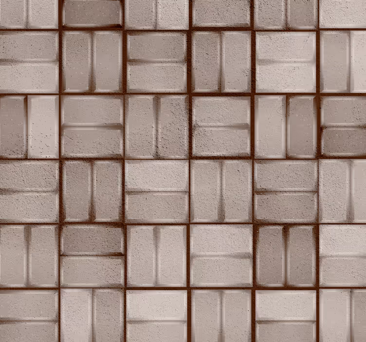 papel de parede pedra Mosaico de Pedra - TenStickers