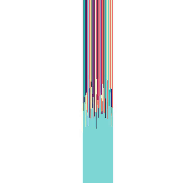 Papel de parede vertical linhas coloridas - TenStickers