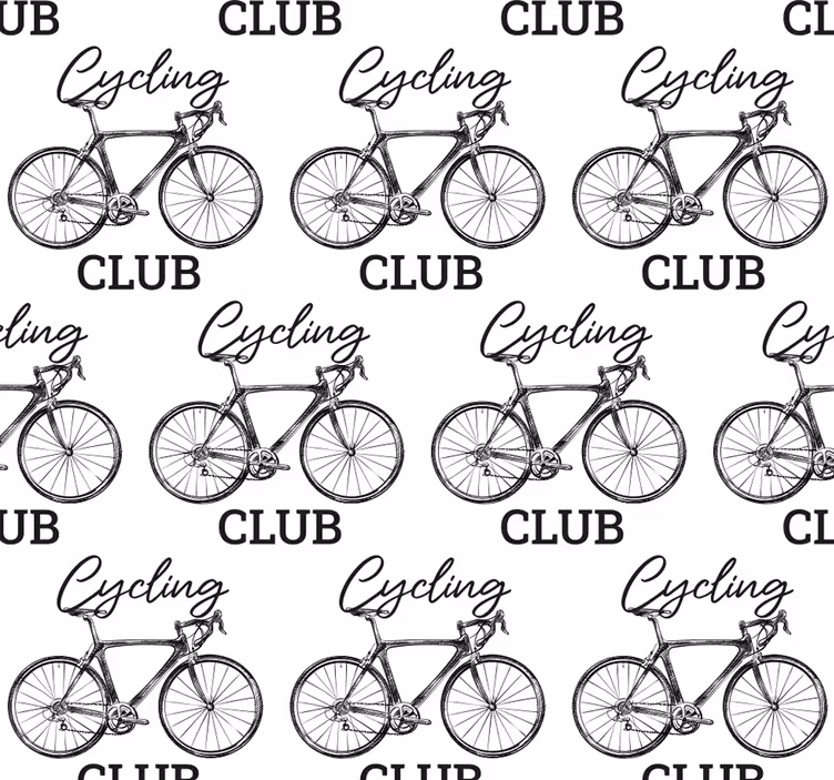 Papel de parede para sala clube de ciclismo - TenStickers