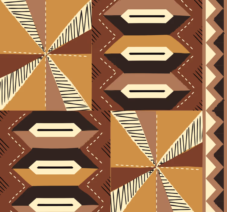 Papel de parede quarto padrão tribal africano - TenStickers