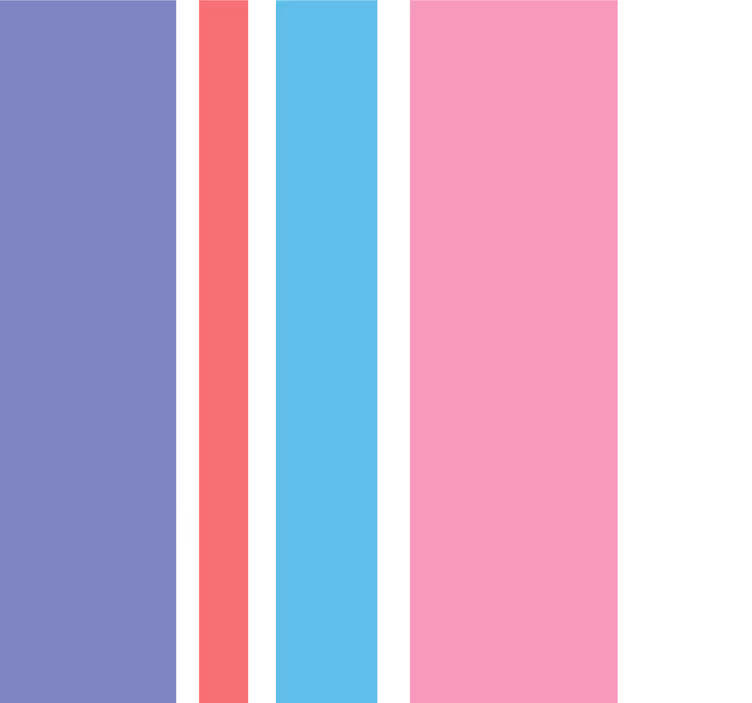 Papel de parede vertical roxo e rosa - TenStickers