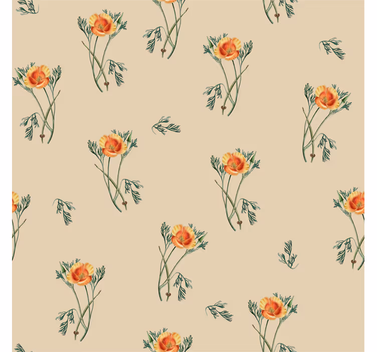 Papel de parede para sala flor de laranjeira - TenStickers