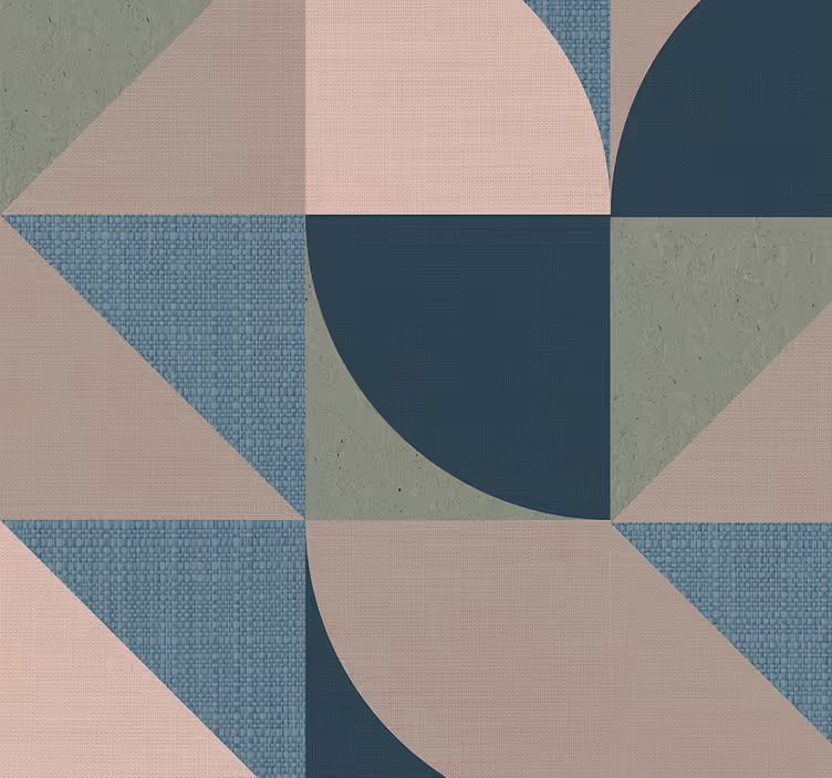 Papel de parede cabeceira xadrez abstrato - TenStickers