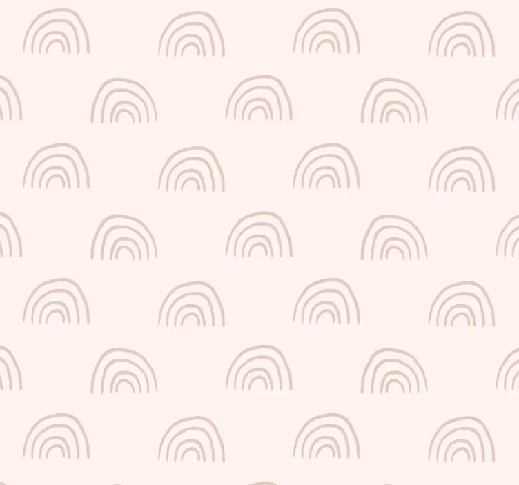 papel de parede quarto de bebé arco-íris minimalista - TenStickers