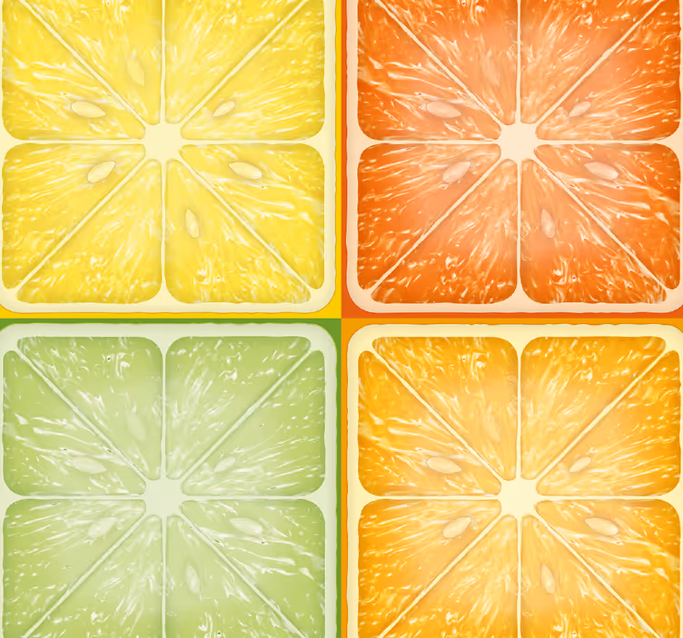 papel de parede azulejo desenho de azulejos geométricos - TenStickers
