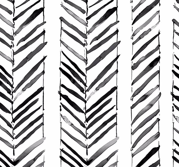 Papel de parede escritório desenho geométrico preto e branco - TenStickers