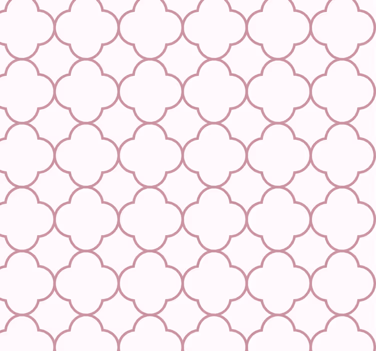 papel de parede rosa desenhos geométricos - TenStickers
