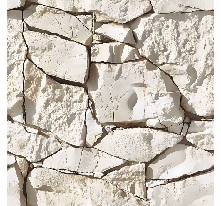 papel de parede pedra bege claro - TenStickers
