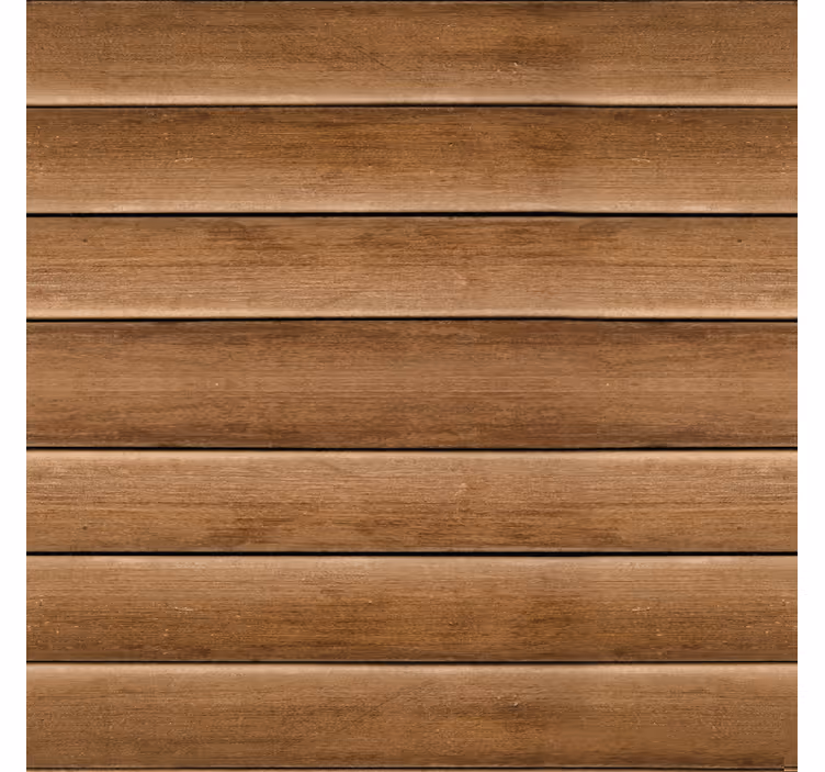 papel de parede corredor pranchas de madeira horizontais - TenStickers