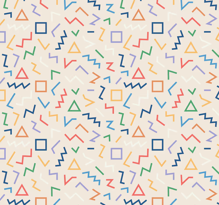 papel de parede formas geométricas tons de padrão geométrico - TenStickers