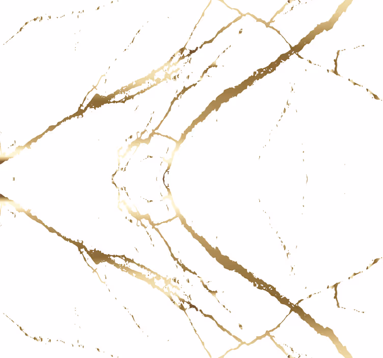 Papel de parede para sala dourado e branco - TenStickers
