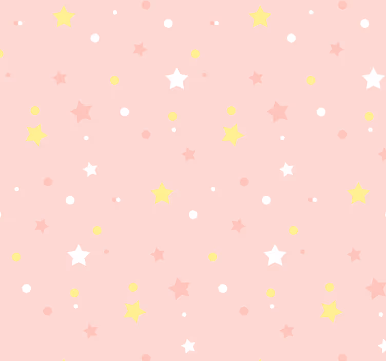 papel de parede estrelas Estrelas de fundo rosa - TenStickers