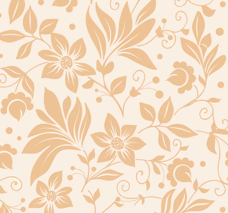 Papel de parede floral Sonho dos 70's - TenStickers