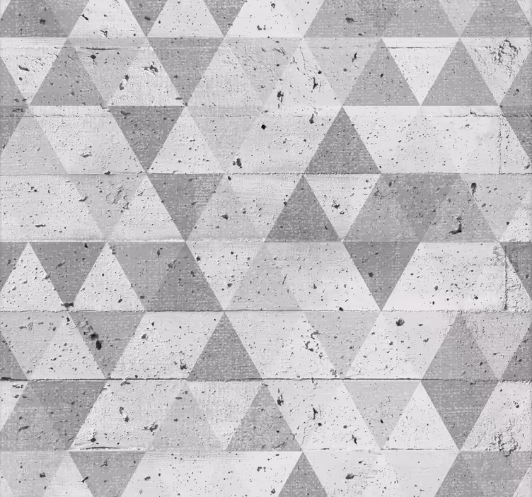 papel de parede betão Concreto e triângulos - TenStickers