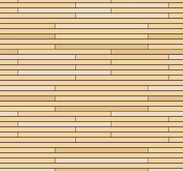 papel de parede madeira Tijolos de madeira bege - TenStickers