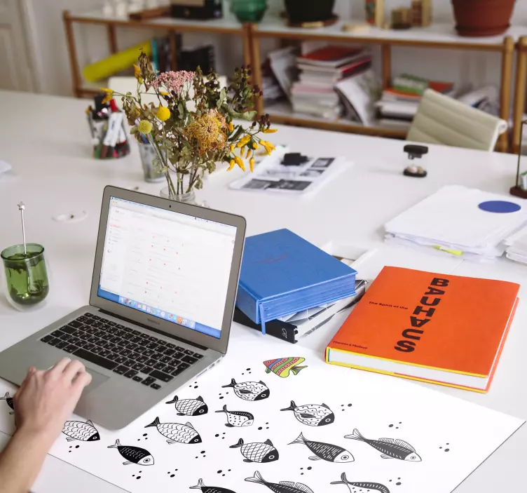 Tapetes de rato de peixes Contra fluxo - TenStickers