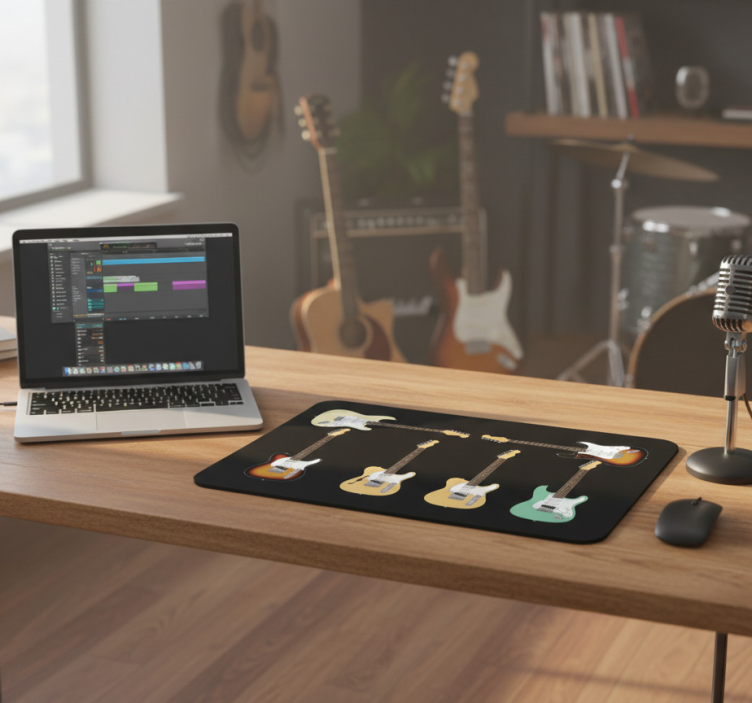 Mouse pad coleção de guitarras fender - TenStickers
