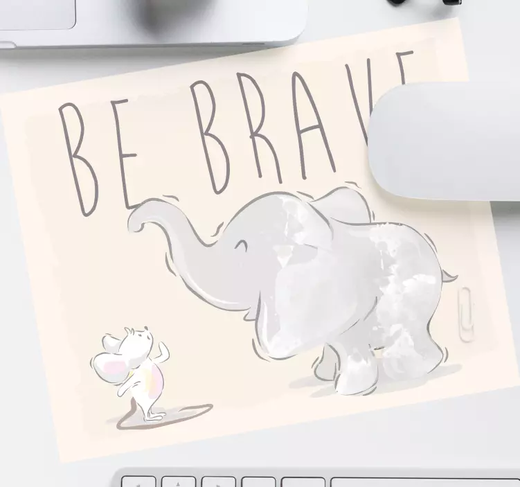 Mouse pad com frases animais que inspiram carinho - TenStickers
