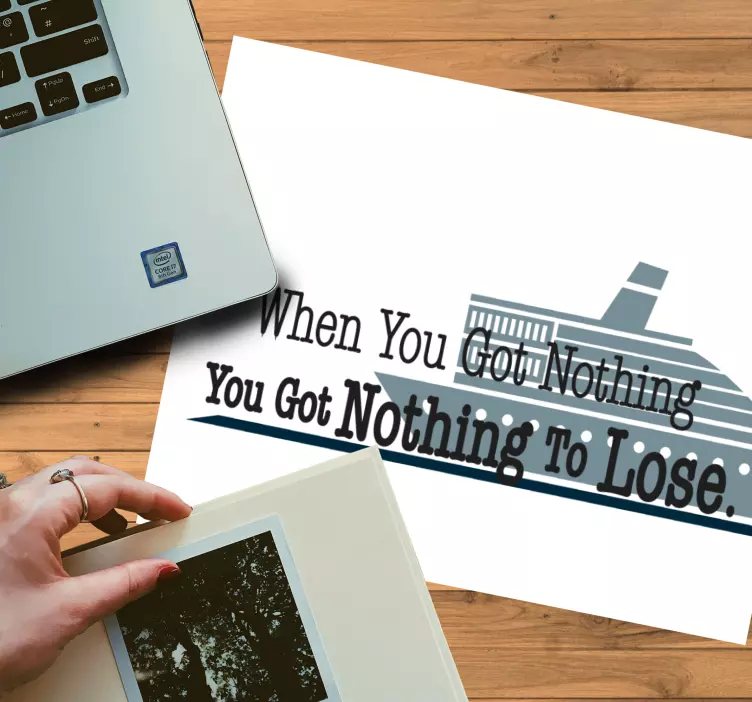 Mouse pad com frases de motivação gráfica - TenStickers