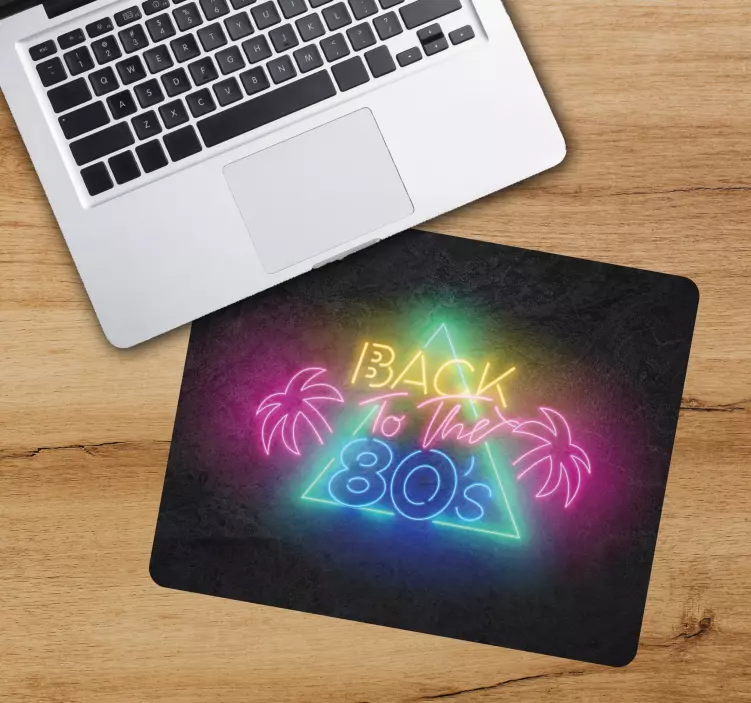 Mouse pad com frases estética neon retrô - TenStickers