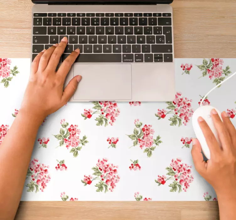 Mouse pad com texturas e padrões acabamento botânico - TenStickers