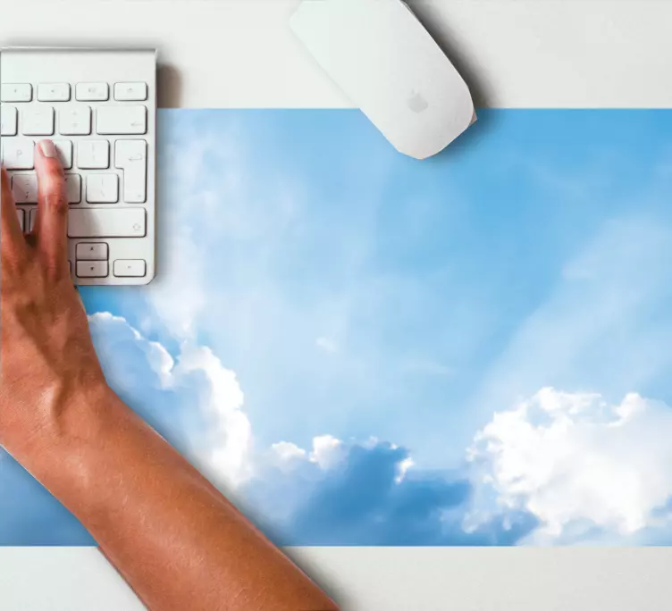Mouse pad com texturas e padrões céu e nuvens - TenStickers