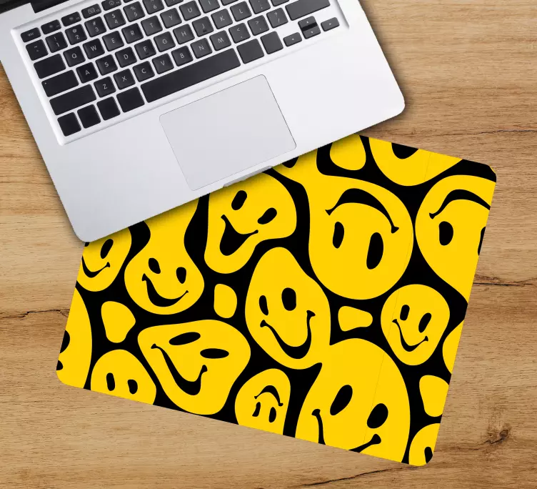 Mouse pad com texturas e padrões coleção Ícones felizes - TenStickers
