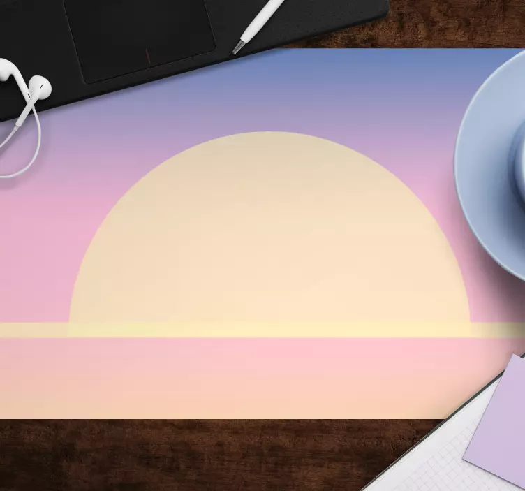 Mouse pad com texturas e padrões crepúsculo sereno - TenStickers
