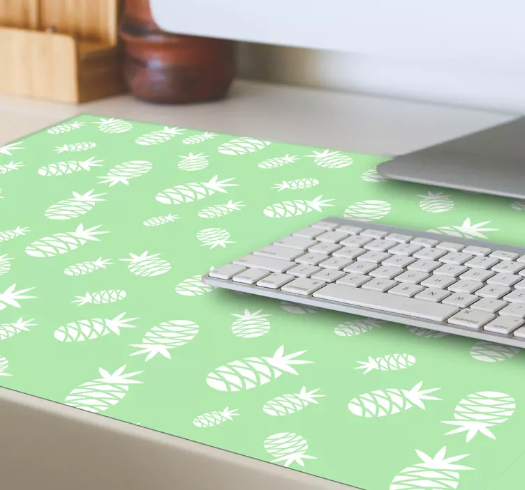 Mouse pad com texturas e padrões de abacaxi - TenStickers
