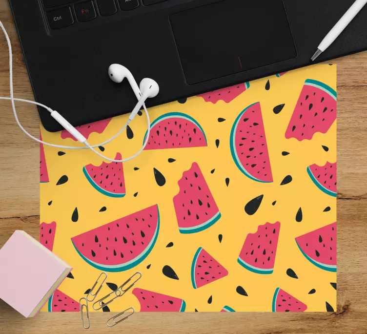 Mouse pad com texturas e padrões de fatias de frutas - TenStickers