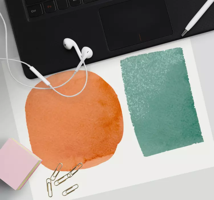 Mouse pad com texturas e padrões de formas abstratas - TenStickers