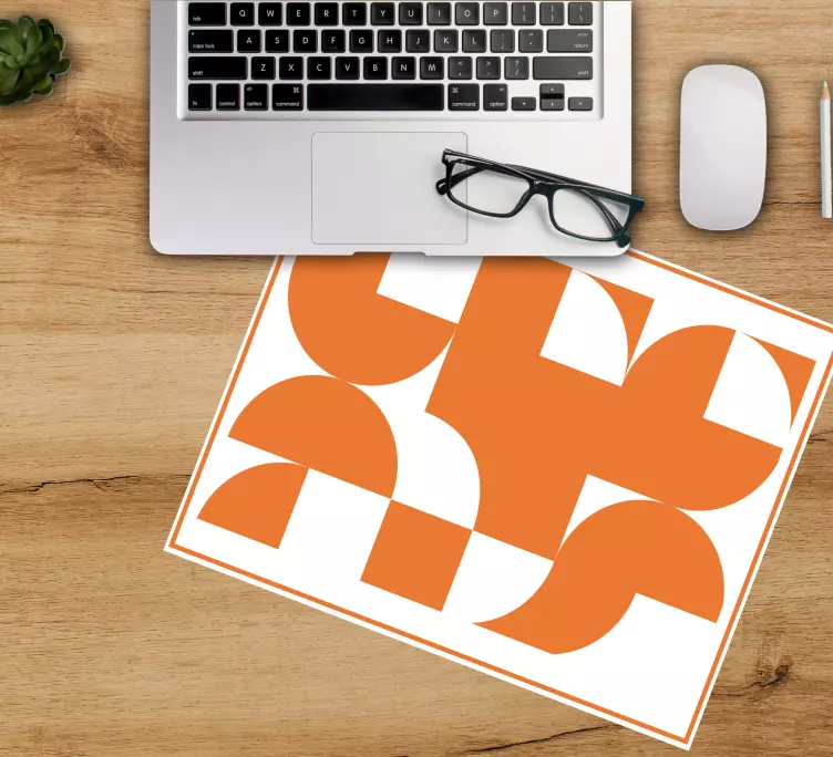 Mouse pad com texturas e padrões de formas geométricas - TenStickers