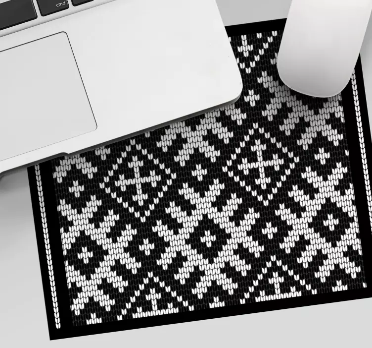 Mouse pad com texturas e padrões de malha geométrica - TenStickers