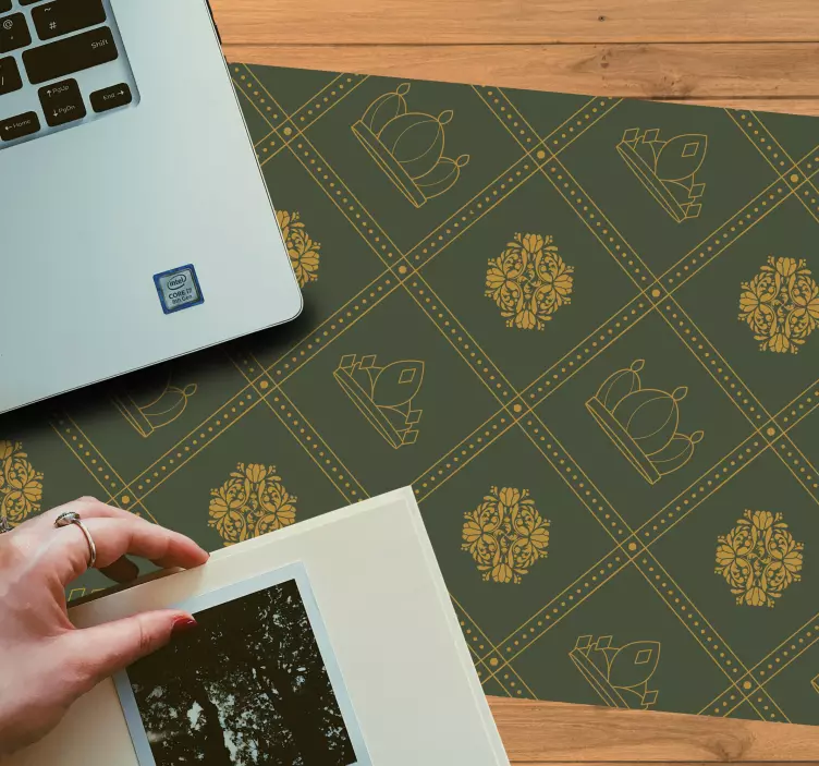 Mouse pad com texturas e padrões de padrão de coroa - TenStickers