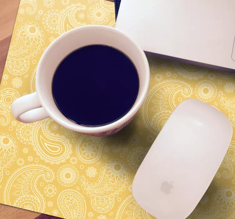 Mouse pad com texturas e padrões de padrão paisley - TenStickers