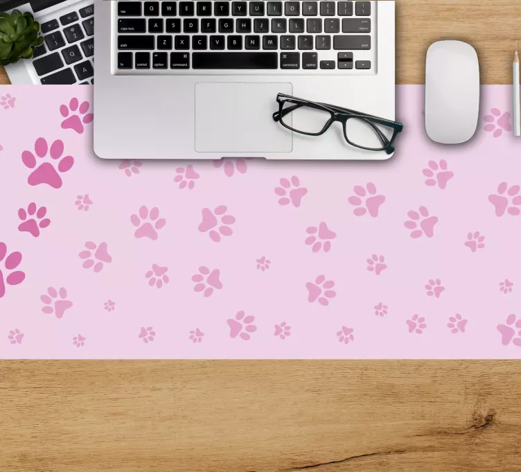 Mouse pad com texturas e padrões de patas de animal - TenStickers