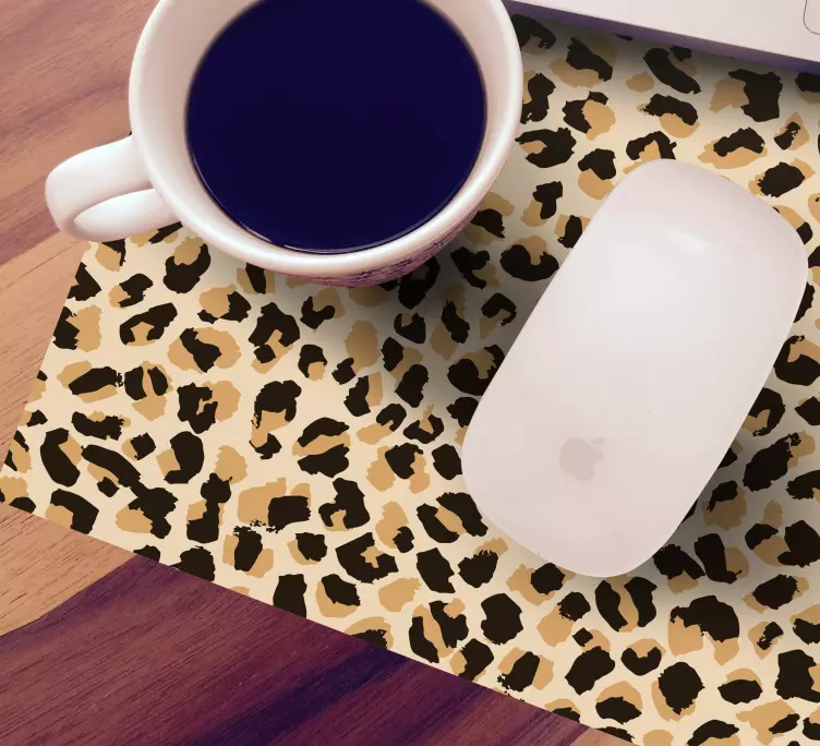 Mouse pad com texturas e padrões de pele de leopardo - TenStickers