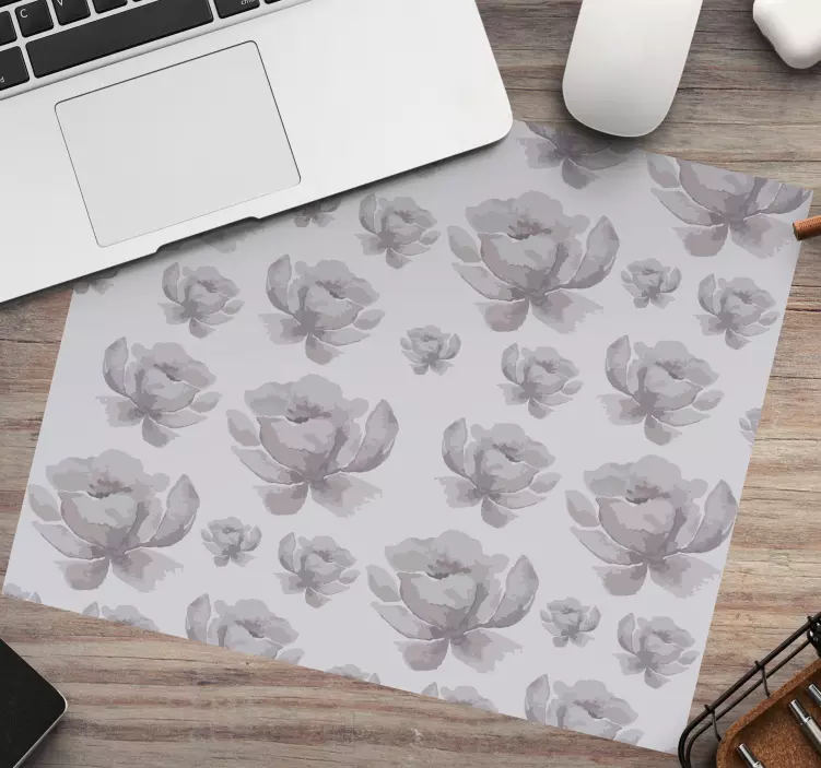 Mouse pad com texturas e padrões de pétalas florais - TenStickers