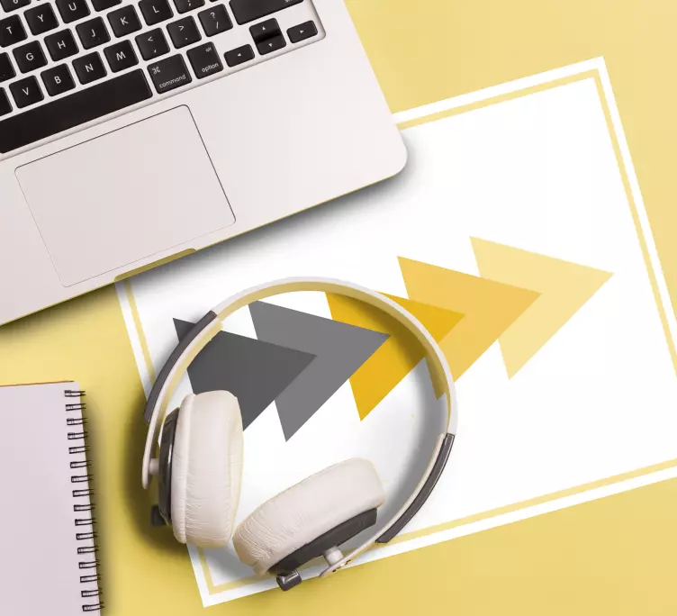 Mouse pad com texturas e padrões de setas dinâmicas - TenStickers