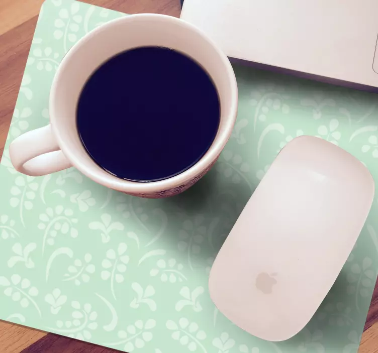 Mouse pad com texturas e padrões elemento botânico elegante - TenStickers