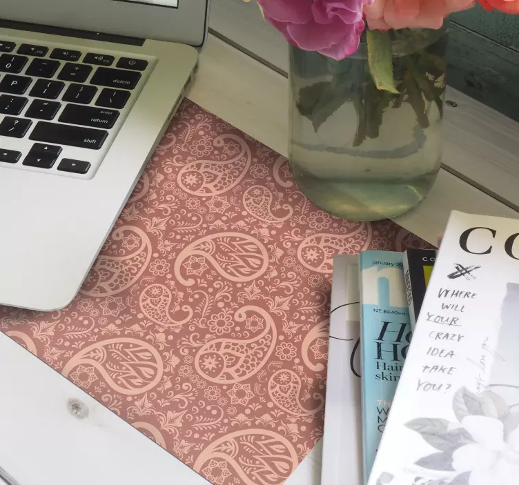 Mouse pad com texturas e padrões em design paisley intricado - TenStickers