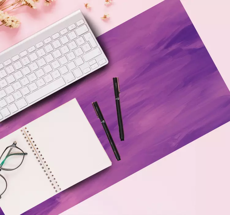 Mouse pad com texturas e padrões em espirais roxas abstratas - TenStickers