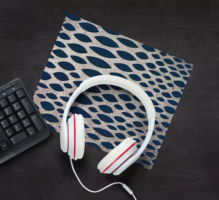 Mouse pad com texturas e padrões escama de peixe estilizada - TenStickers