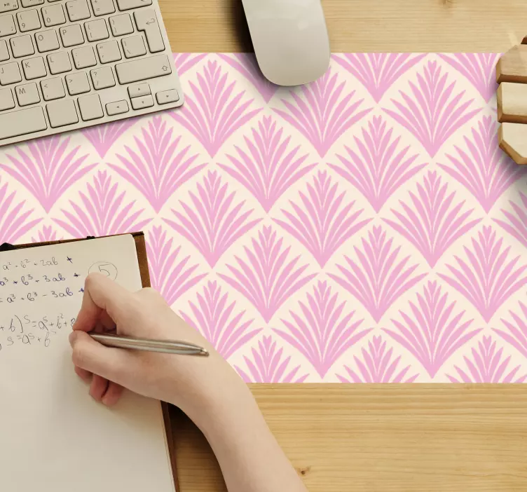 Mouse pad com texturas e padrões folhas elegantes - TenStickers